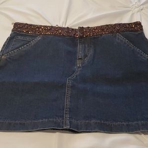 Denim skirt women's large